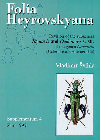 Svihla V., 1999, Folia Heyrovskyana, Supplementum 4: Revision of the subgenera Stenaxis and Oedemera s. str. of the genus Oedemera (Coleoptera: Oedemeridae). 