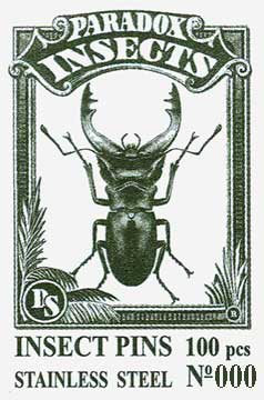 Szpilki entomologiczne - Stainless steel Nr 000, 100 szt.