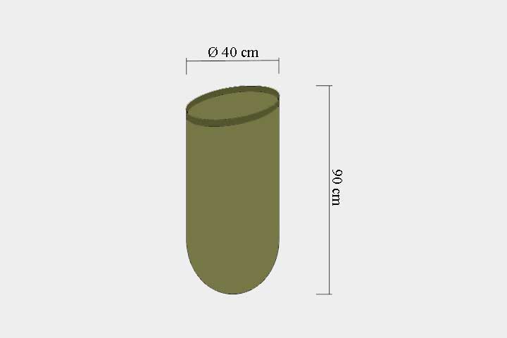 Worek Ø 40 cm, zielony