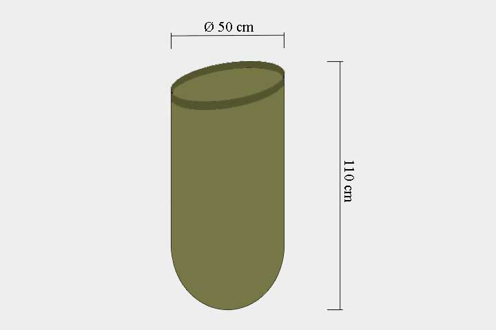 Worek Ø 50 cm, zielony
